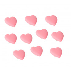 Pack de 10 pomos infantiles Corazón rosa de Rei